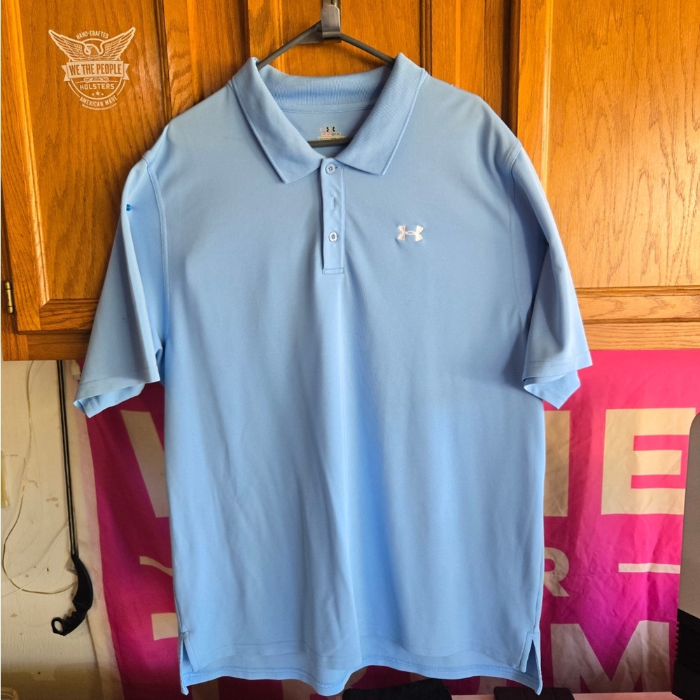 Under Armour Blue Polo Shirt Classic Style
